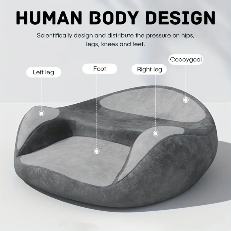 for Yoga, Sitting & Reading | Hip, Knee & Leg Memory Foam Meditation Cushion with Ergonomic Support | Gray Washable Zafu Pillow
for Yoga, Sitting & Reading | Hip, Knee & Leg Memory Foam Meditation Cushion with Ergonomic Support | Gray Washable Zafu Pillow