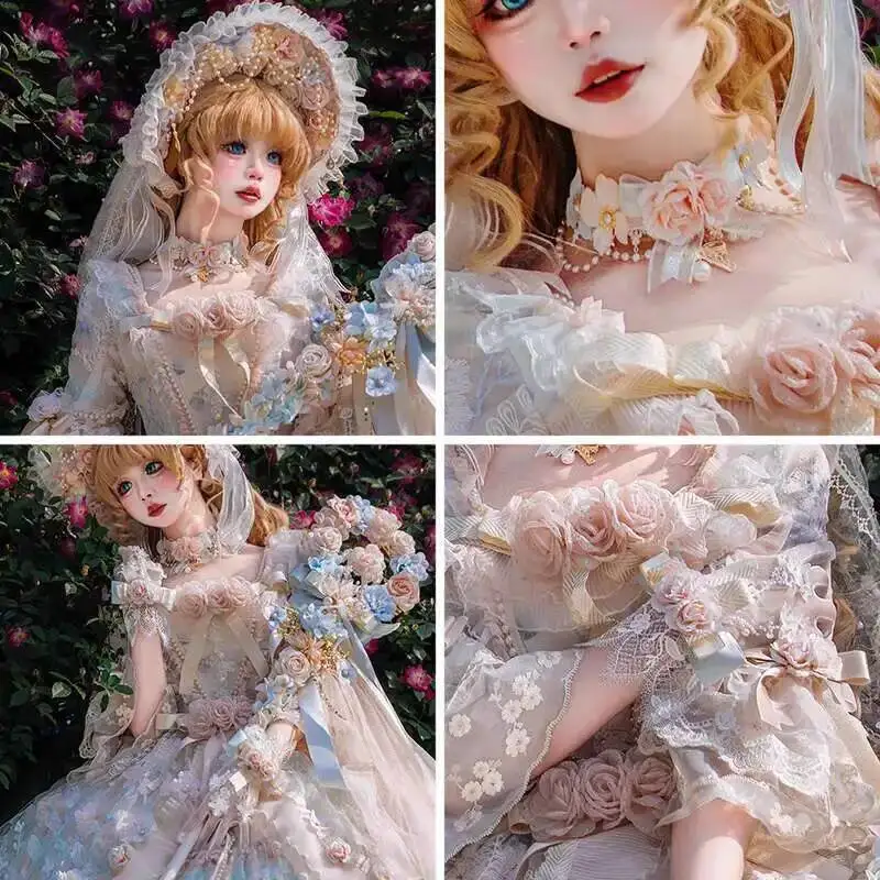 Handmade Lolita headdress Accessories Flower wedding BNT flat hat Tea Party series Fairy decorations
Handmade Lolita headdress Accessories Flower wedding BNT flat hat Tea Party series Fairy decorations