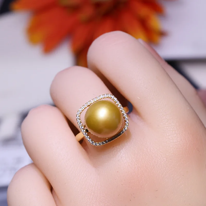 MeiBaPJ 12mm Natural Big Pearl Fashion Square Ring 925 Sterling Silver Fine Wedding Jewelry for Women Empty Tray
MeiBaPJ 12mm Natural Big Pearl Fashion Square Ring 925 Sterling Silver Fine Wedding Jewelry for Women Empty Tray