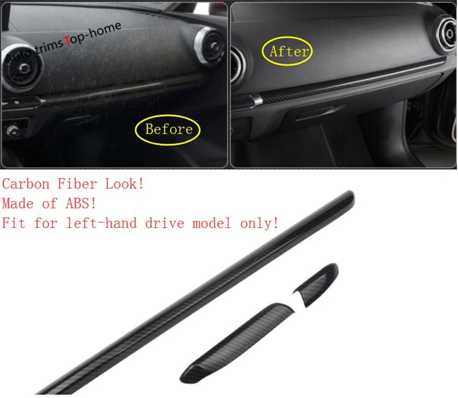 Car Central Control Instrument Panel Cover Trim For Audi A3 V8 2014 - 2019 ABS Carbon Fiber Look Interior Accessories Mouldings
Car Central Control Instrument Panel Cover Trim For Audi A3 V8 2014 - 2019 ABS Carbon Fiber Look Interior Accessories Mouldings
