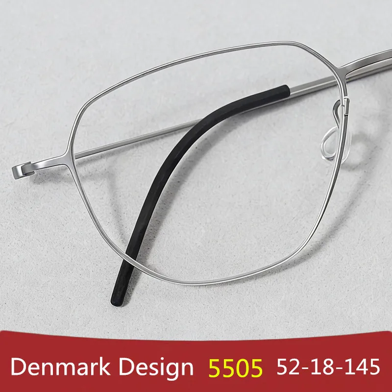 Denmark Brand Pure Titanium Polygonal Eyeglasses 5505 Ultralight Screwless Men Square Thin Rim Glasses Frame Glossy Spectacles
Denmark Brand Pure Titanium Polygonal Eyeglasses 5505 Ultralight Screwless Men Square Thin Rim Glasses Frame Glossy Spectacles