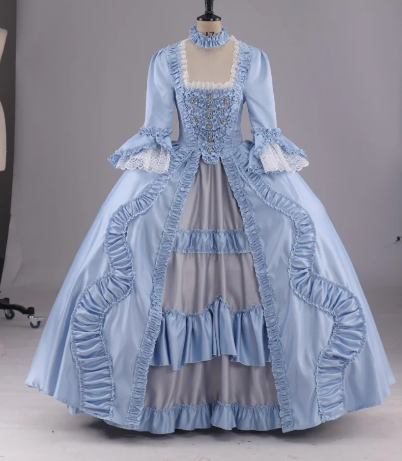 Light Blue Rococo Queen Princess Costume Dress French Marie Antoinette Luxurious Court Victorian Rococo Gothic Dress
Light Blue Rococo Queen Princess Costume Dress French Marie Antoinette Luxurious Court Victorian Rococo Gothic Dress