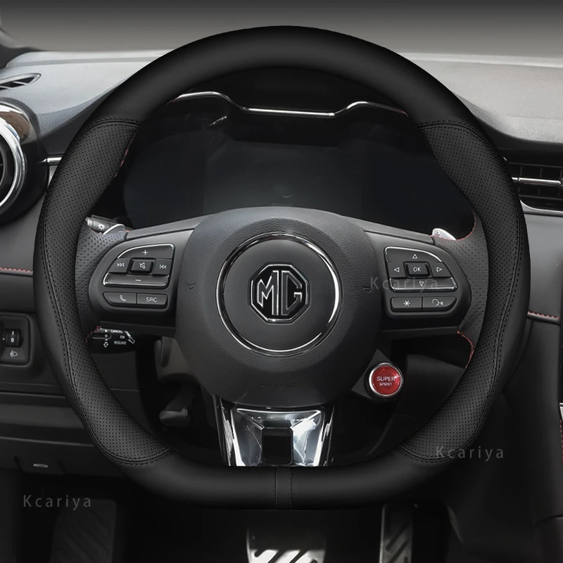 PU Leather Car Steering Wheel Cover Wrap D Shape For MG HS ZS HS PHEV MG3 ZST EHS MG5 MG6 GS ZS EV D Type Car Steering-Wheel 
PU Leather Car Steering Wheel Cover Wrap D Shape For MG HS ZS HS PHEV MG3 ZST EHS MG5 MG6 GS ZS EV D Type Car Steering-Wheel