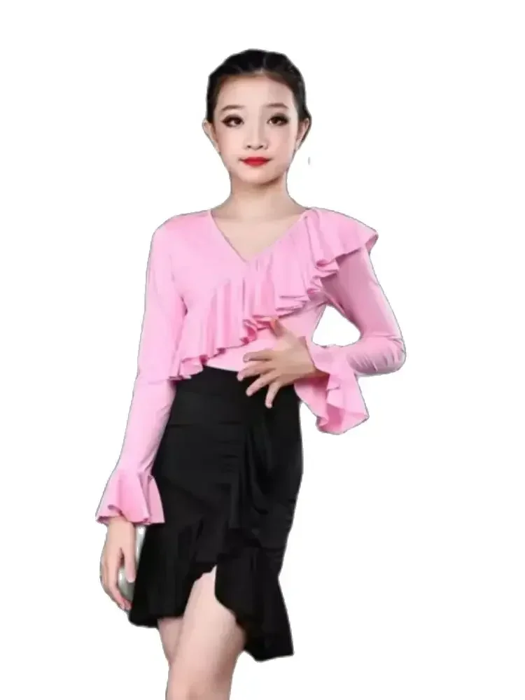 1set/lot children latin dancing costumes girl cha cha dancing top and skirt
1set/lot children latin dancing costumes girl cha cha dancing top and skirt