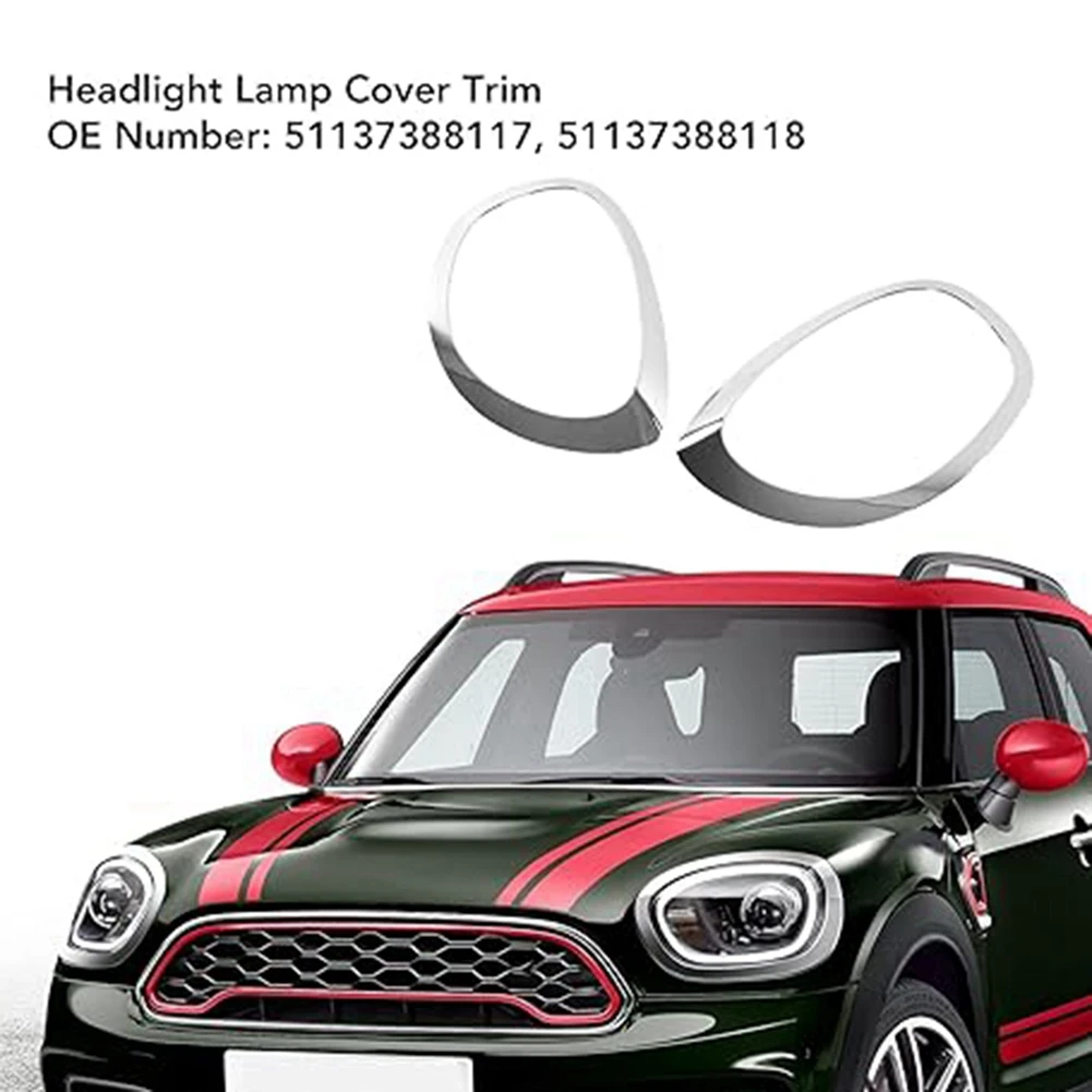 ForABNF!Front Headlight Trim Ring For MINI Cooper Countryman F60 2017-2021 Headlight Lamp Cover Trim
ForABNF!Front Headlight Trim Ring For MINI Cooper Countryman F60 2017-2021 Headlight Lamp Cover Trim