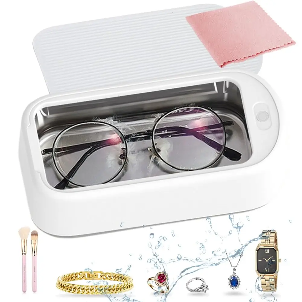 Ultrasonic Cleaner Machine 640ML for Jewelry Glasses Rings Gold Silver Dental Items with 48KHz Powerful Cleaning
Ultrasonic Cleaner Machine 640ML for Jewelry Glasses Rings Gold Silver Dental Items with 48KHz Powerful Cleaning