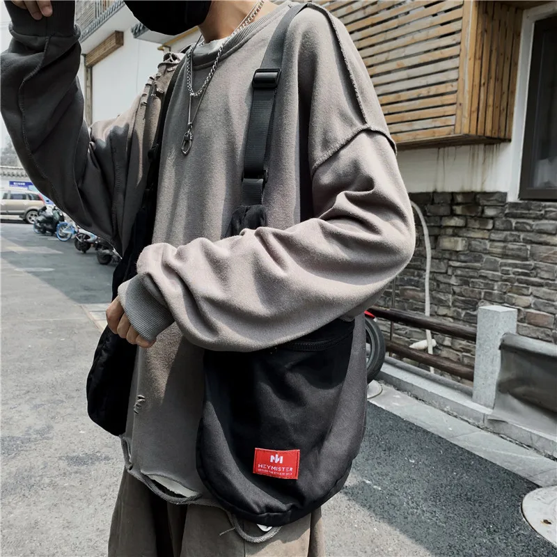 Street Sle Vest pe Dual oulder Bapa Korean Japanese Student Functional Wind Casual Crossbody Bag Large Size Cotton
Street Sle Vest pe Dual oulder Bapa Korean Japanese Student Functional Wind Casual Crossbody Bag Large Size Cotton