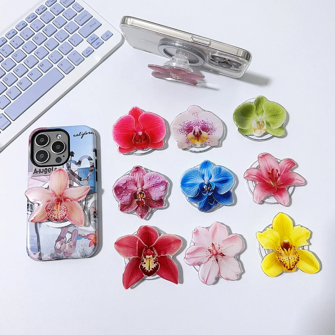 3D flower Magnetic Stand Foldable Phone Holder for MagSafe Adjustable Grip Invisible Kickstand Support Wireless Charging Phones
3D flower Magnetic Stand Foldable Phone Holder for MagSafe Adjustable Grip Invisible Kickstand Support Wireless Charging Phones