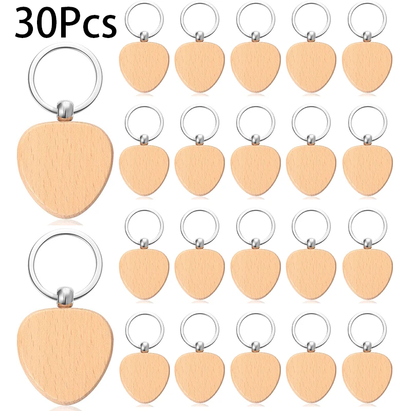 30Pcs Wood Keychain Blank Unfinished Heart Wood Key Tag Blank Key Chain for DIY Crafts
30Pcs Wood Keychain Blank Unfinished Heart Wood Key Tag Blank Key Chain for DIY Crafts