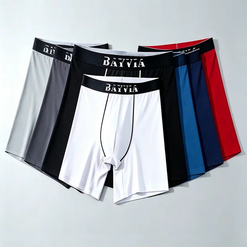Bayvia 6Pack Men's Trunks Soft Cotton Boxer Briefs Breathable Stretch Underwear Mid Waist No Ride Up Solid Color For Workout
Bayvia 6Pack Men's Trunks Soft Cotton Boxer Briefs Breathable Stretch Underwear Mid Waist No Ride Up Solid Color For Workout