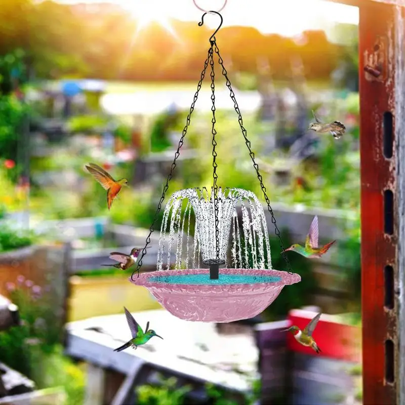 Bird Bath With Fountain Solar Powered Water Fountain Hangable Bird Feeder Garden Decoration For Wildlife Children Landscape Yard
Bird Bath With Fountain Solar Powered Water Fountain Hangable Bird Feeder Garden Decoration For Wildlife Children Landscape Yard