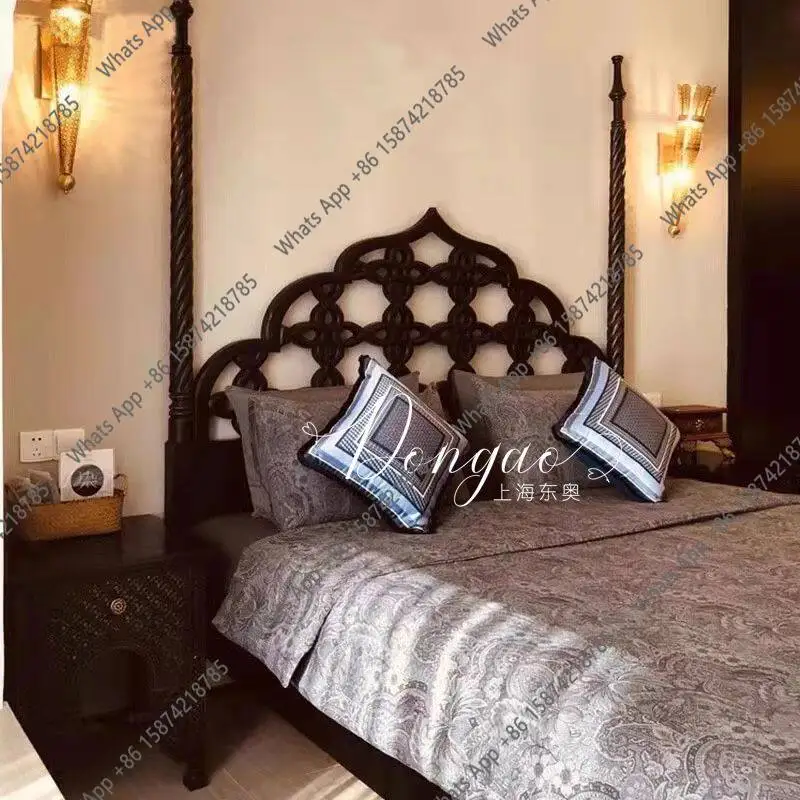 American retro solid wood 1.8 meters double bed 1.5 meters master bedroom queen bed high-end soft bag master bedroom bed
American retro solid wood 1.8 meters double bed 1.5 meters master bedroom queen bed high-end soft bag master bedroom bed