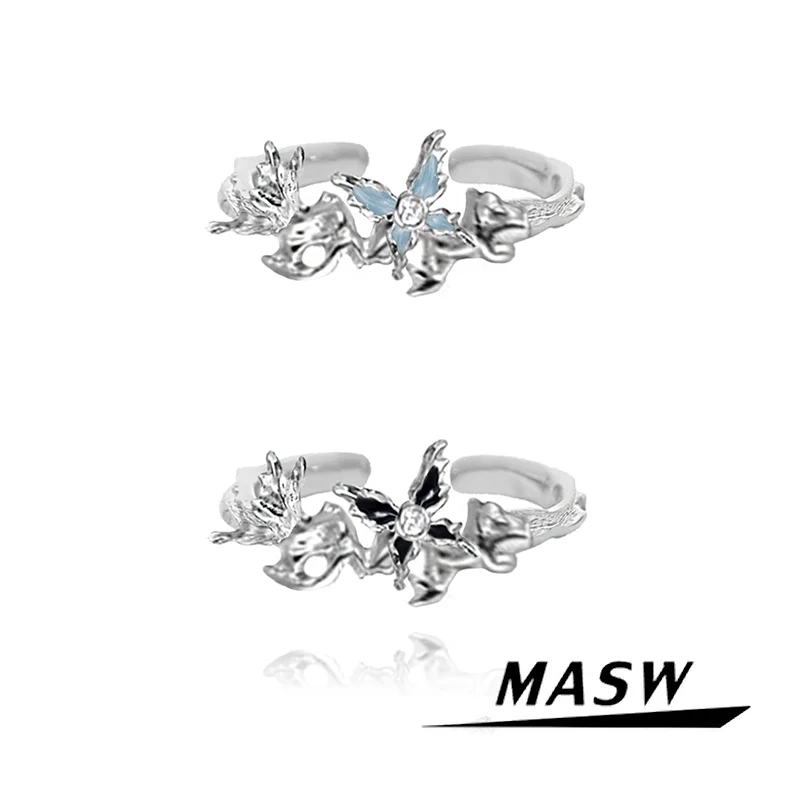 MASW Original Design Luxury Temperament Butterfly Open Rings For Women Female Gifts Modern Jewelry Accessories 2025 Trend New
MASW Original Design Luxury Temperament Butterfly Open Rings For Women Female Gifts Modern Jewelry Accessories 2025 Trend New