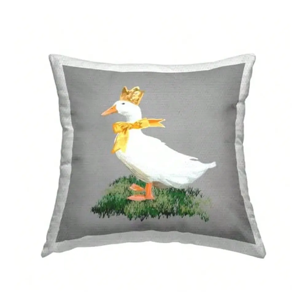 With Crown And Bow Outdoor Printed Throw Pillow 18 X 18 Grey
With Crown And Bow Outdoor Printed Throw Pillow 18 X 18 Grey