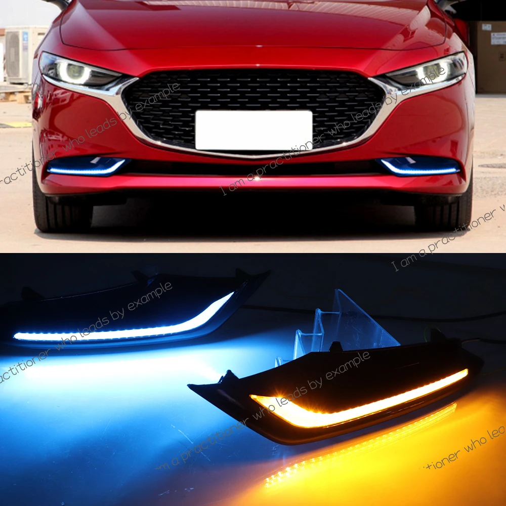 1Pair DRL for Mazda 3 Axela 2019 2020 2021 2022 LED Car Driving daytime running light fog lamp with flow yellow turn Signal
1Pair DRL for Mazda 3 Axela 2019 2020 2021 2022 LED Car Driving daytime running light fog lamp with flow yellow turn Signal