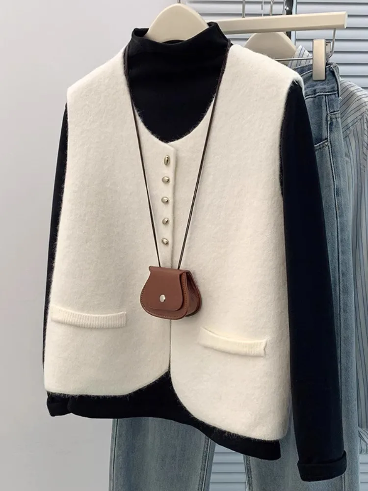 Ультралегкий жилет с круглым вырезом, дышащий вязаный жилет без рукавов, универсальный стильный жилет для многослойных образов
Ультралегкий жилет с круглым вырезом, дышащий вязаный жилет без рукавов, универсальный стильный жилет для многослойных образов