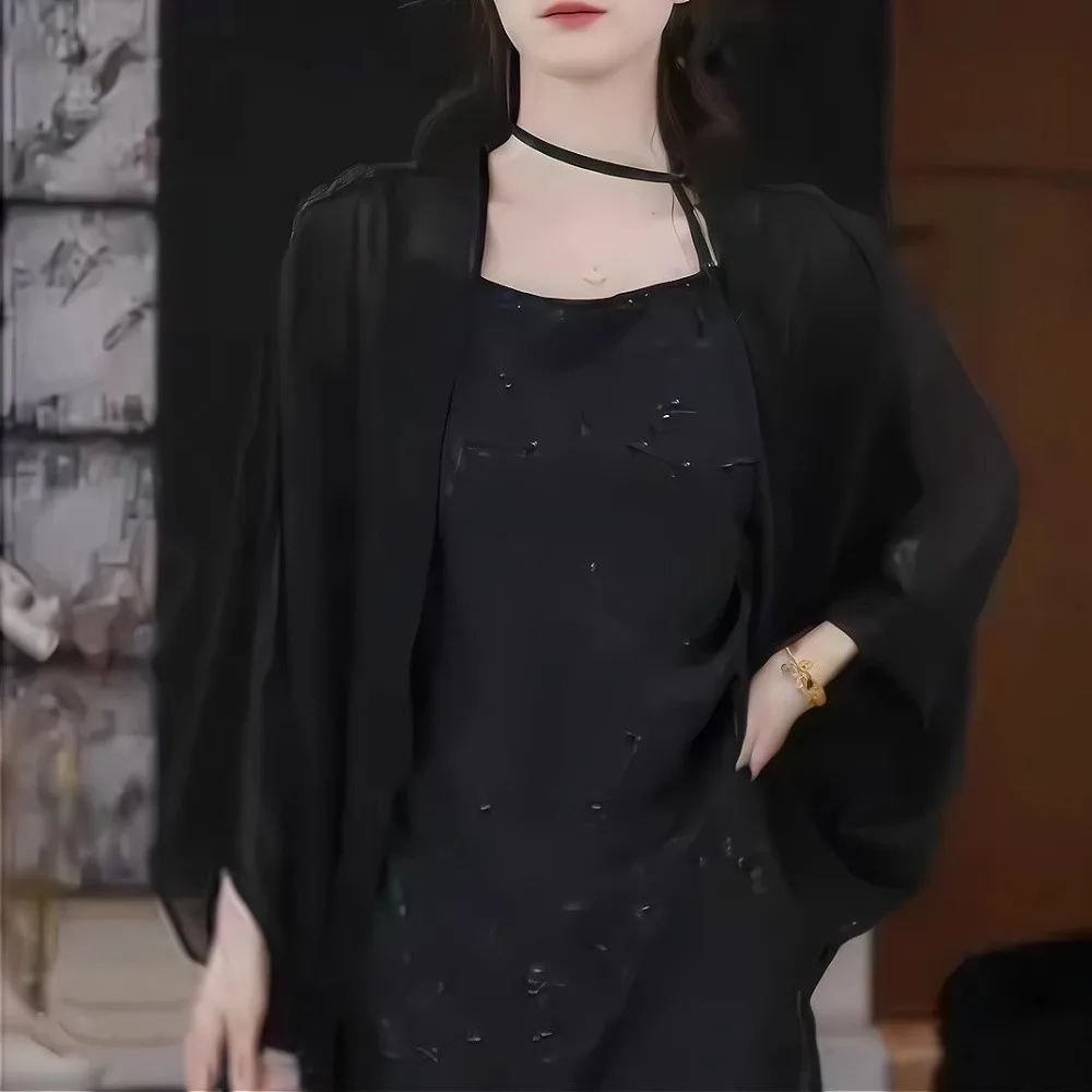 Fashion Thin Mesh Cover Up Wrinkle Free Loose Fit Chiffon Shirt Breathable Long Sleeve Sun Protection Cardigan
Fashion Thin Mesh Cover Up Wrinkle Free Loose Fit Chiffon Shirt Breathable Long Sleeve Sun Protection Cardigan
