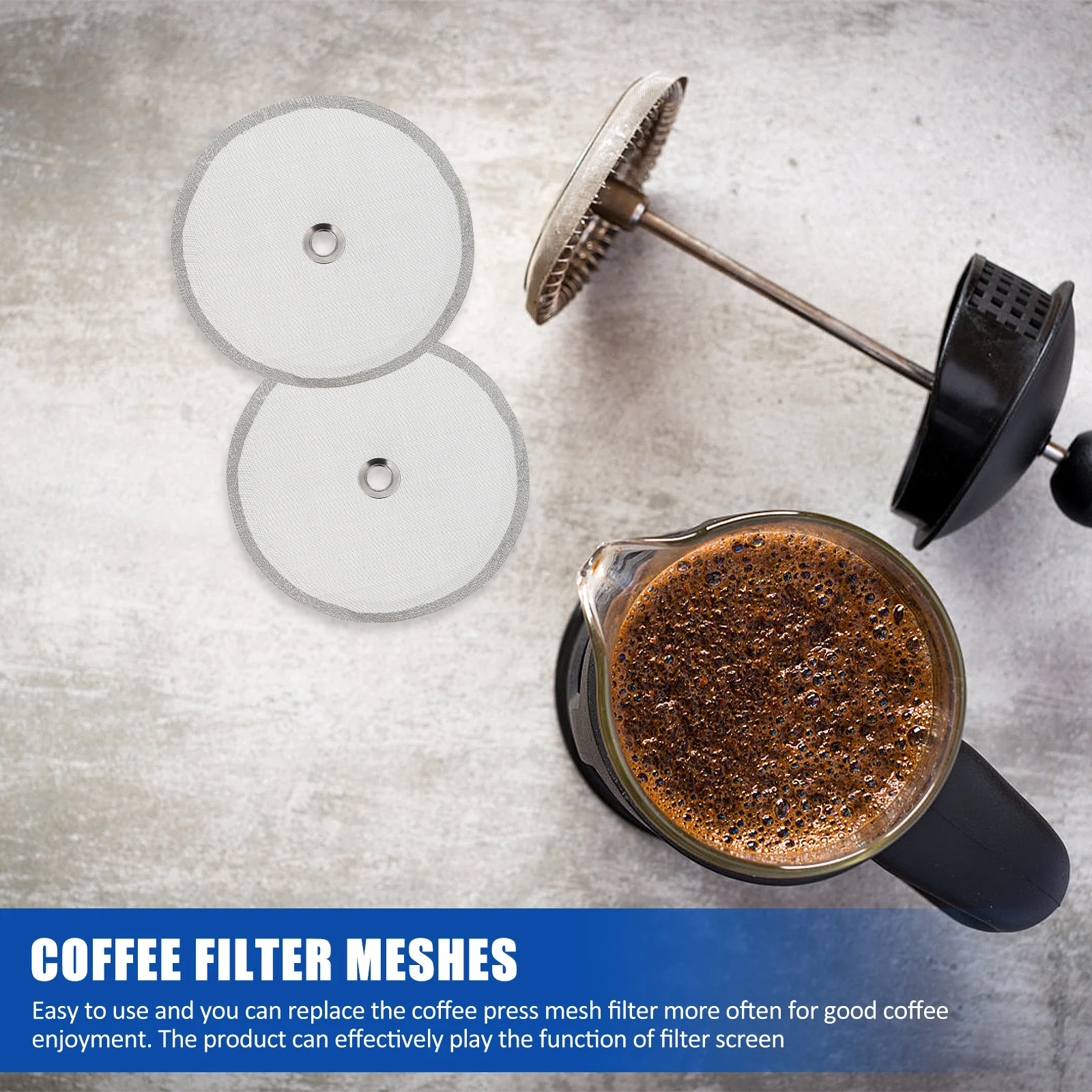 2 шт., замена сетчатого экрана из нержавеющей стали для кофеварок, чайные аксессуары, легко чистится, длительный срок службы
2 шт., замена сетчатого экрана из нержавеющей стали для кофеварок, чайные аксессуары, легко чистится, длительный срок службы