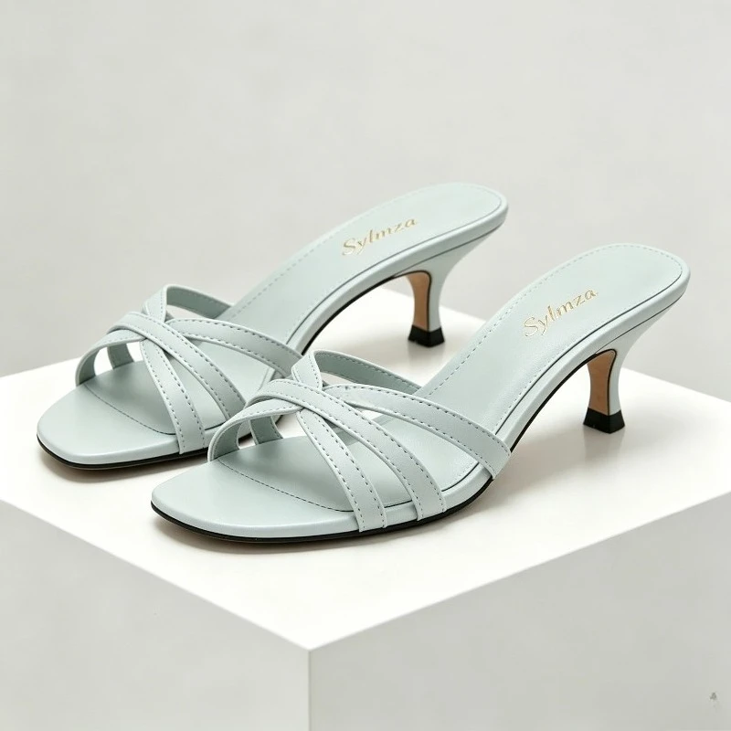 Fashion Open-toe Gold Cross-tied Sandals Women Sexy Street Style Kitten Slippers for Ladies Summer Comfort Beach Casual Shoes
Fashion Open-toe Gold Cross-tied Sandals Women Sexy Street Style Kitten Slippers for Ladies Summer Comfort Beach Casual Shoes