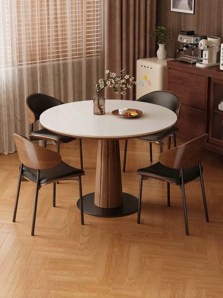 Medieval rock slab dining table small apartment solid wood retro dining table high-end negotiation tables and chairs furniture
Medieval rock slab dining table small apartment solid wood retro dining table high-end negotiation tables and chairs furniture