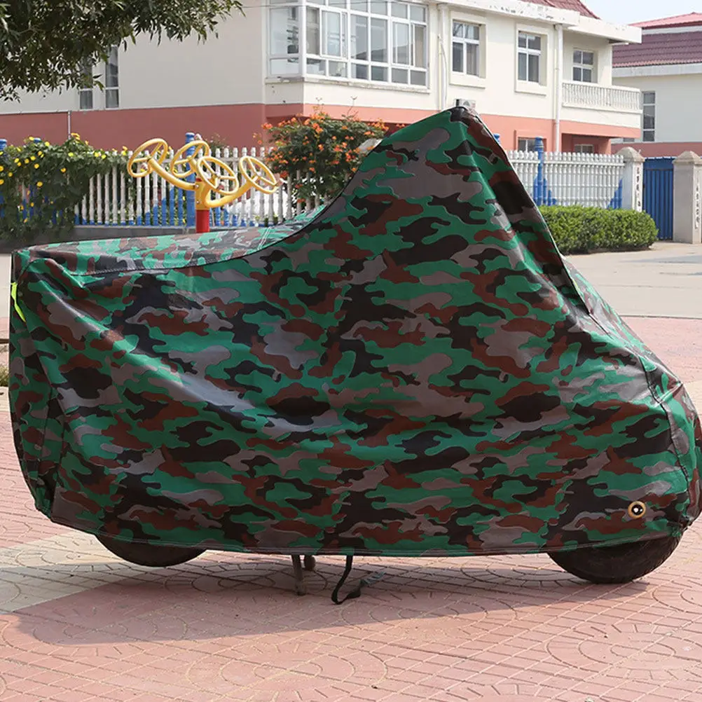 Universal Motorcycle Cover Green Camouflage Xl Waterproof Dustproof Sun Block Rain Shelter Outdoor Protector for Motorbike
Universal Motorcycle Cover Green Camouflage Xl Waterproof Dustproof Sun Block Rain Shelter Outdoor Protector for Motorbike