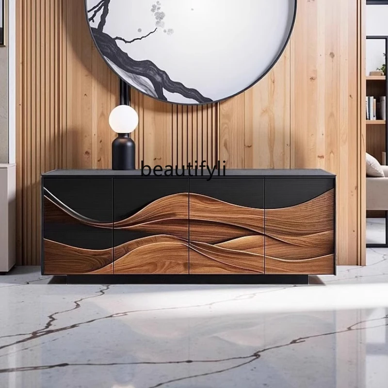 Solid wood dining side cabinet integrated locker against the wall, living room storage, tea cabinet modern and simple
Solid wood dining side cabinet integrated locker against the wall, living room storage, tea cabinet modern and simple