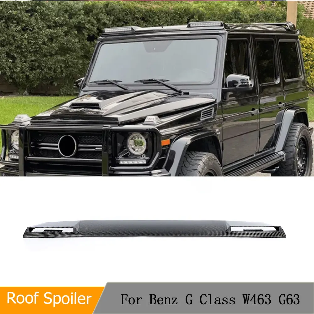 Car Carbon Fiber Front Roof Spoiler Wings For Mercedes-Benz W463 G63 AMG 2004-2018 Front Roof Wing Top Lip With Light
Car Carbon Fiber Front Roof Spoiler Wings For Mercedes-Benz W463 G63 AMG 2004-2018 Front Roof Wing Top Lip With Light