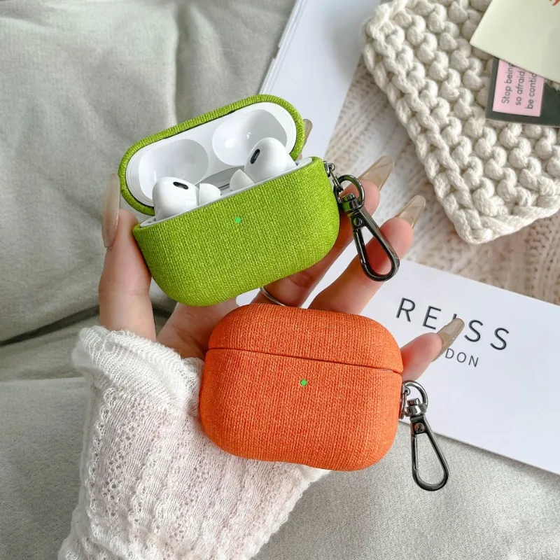 Fabric Protector Earphone Case For Apple Airpods 4 3 2 1 Pro 2 with Key Metal Clasp Bluetooth Headphone Cover For AirPods Pro2
Fabric Protector Earphone Case For Apple Airpods 4 3 2 1 Pro 2 with Key Metal Clasp Bluetooth Headphone Cover For AirPods Pro2
