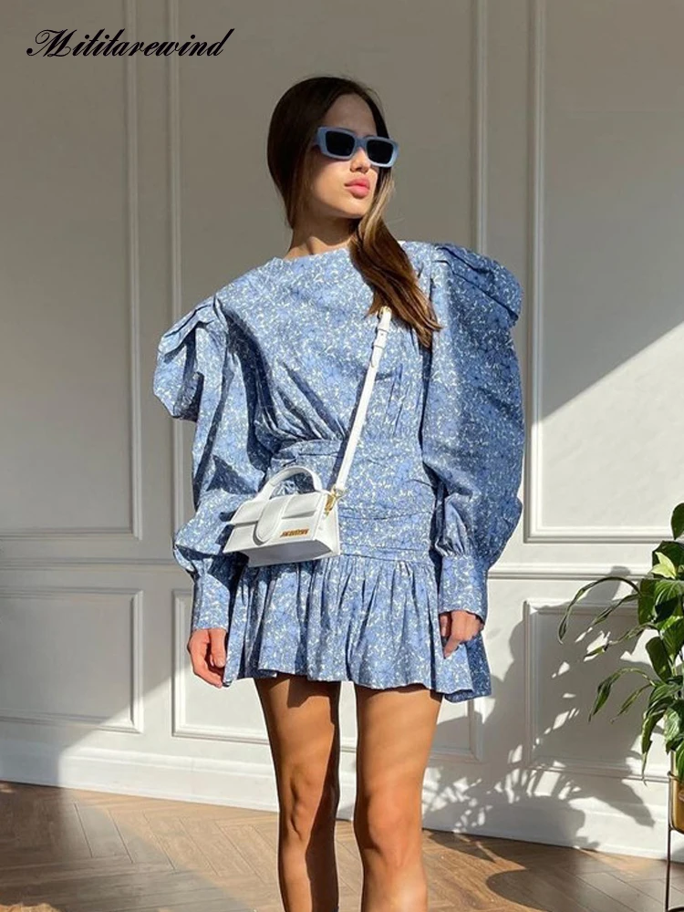 Spring New Floral Dress Women Pleated Long Lantern Sleeve A-line Mini Dress Women Casual Holiday Beach Wear Birthday Dress Femme
Spring New Floral Dress Women Pleated Long Lantern Sleeve A-line Mini Dress Women Casual Holiday Beach Wear Birthday Dress Femme