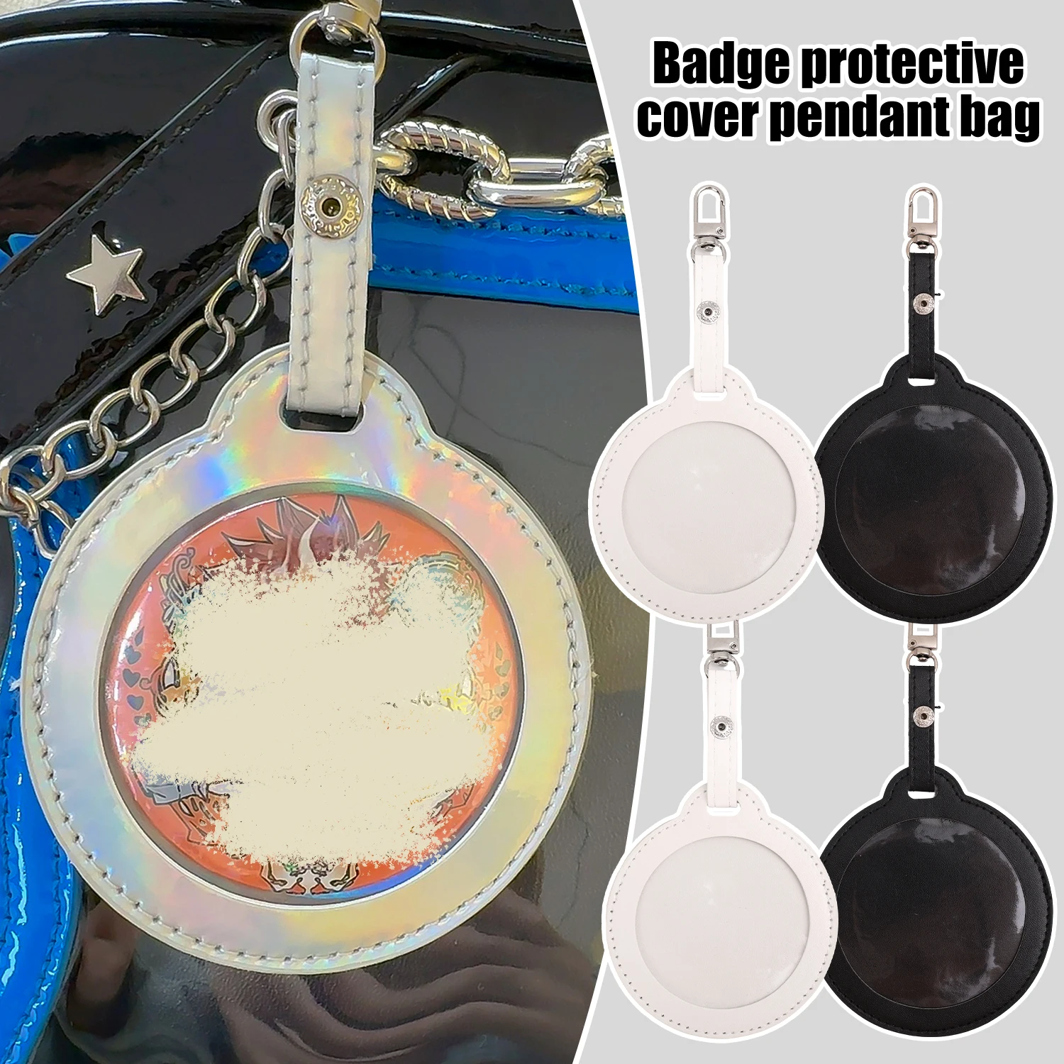 58/75mm Round Badge Protective Case Portable Transparent Waterproof Pin Display Bag Hangable Anti Lost Badge Protector Cover
58/75mm Round Badge Protective Case Portable Transparent Waterproof Pin Display Bag Hangable Anti Lost Badge Protector Cover