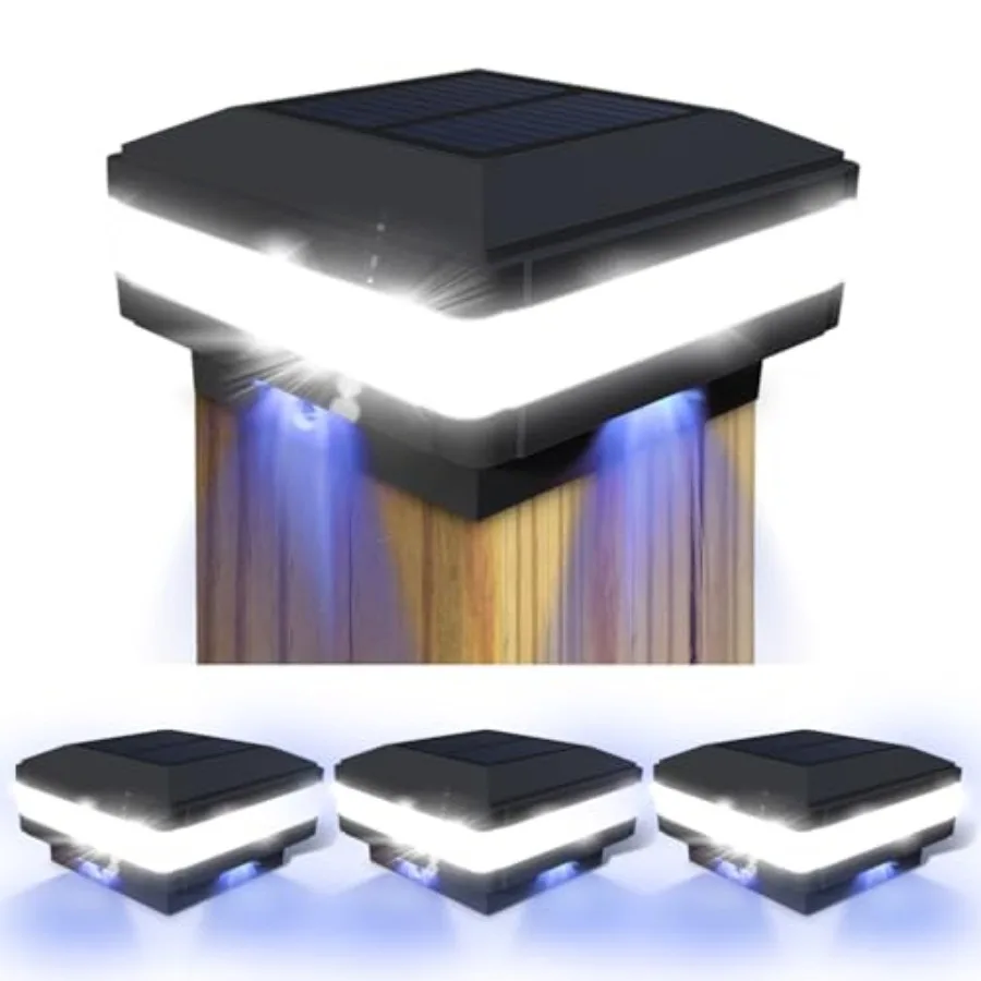 Solar Post Cap Light 52 LEDs 160 Lumen Outdoor Solar Post Light Fits 4x4 5x5 6x6 Wooden Posts IP65 Deck Fence Lights Platform G
Solar Post Cap Light 52 LEDs 160 Lumen Outdoor Solar Post Light Fits 4x4 5x5 6x6 Wooden Posts IP65 Deck Fence Lights Platform G