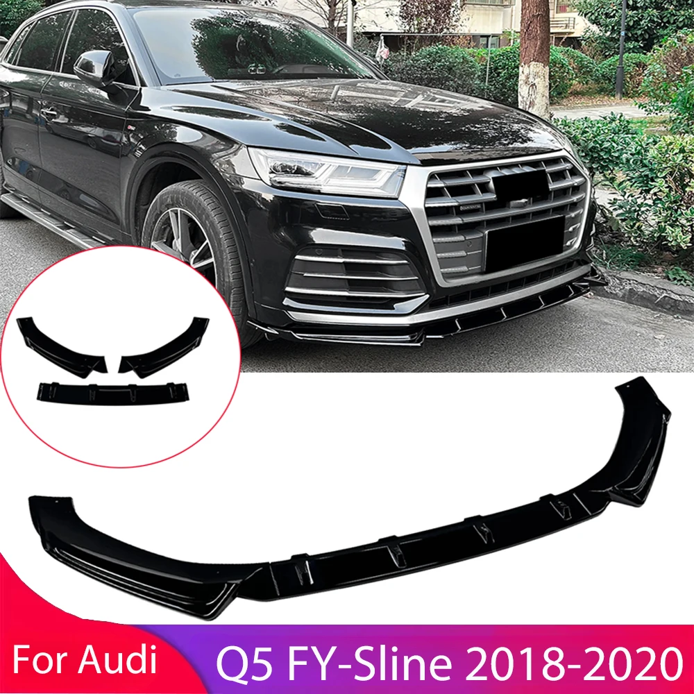 For Audi Q5 FY-Sline 2018 2019 2020 Car Front Bumper Splitter Spoiler Lip Guard Protector Body Kit 3Pcs Car Exterior Accessories
For Audi Q5 FY-Sline 2018 2019 2020 Car Front Bumper Splitter Spoiler Lip Guard Protector Body Kit 3Pcs Car Exterior Accessories