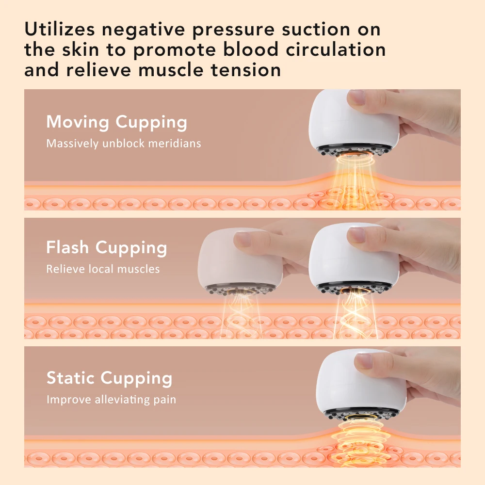 9 Levels Negative Pressure Vacuum Cupping Device Electric Heating Scraping Massager Red Light Therapy Body GuaSha Massage Tool
9 Levels Negative Pressure Vacuum Cupping Device Electric Heating Scraping Massager Red Light Therapy Body GuaSha Massage Tool