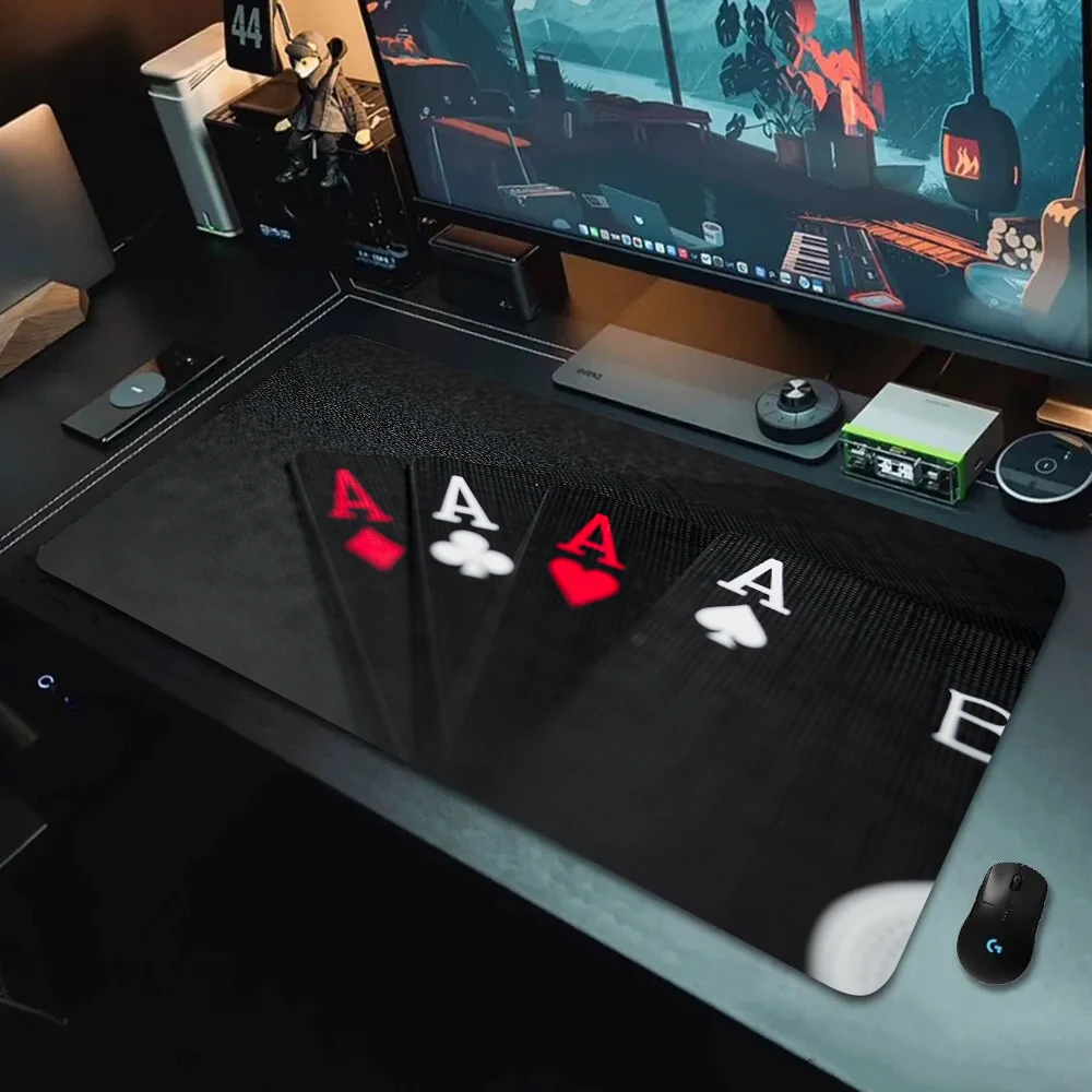 Cool Black Cards and Dice Mouse Pad Large Computer Offices Game Mat Rubber Anti-slip Gaming Accessories Keyboard Long Desk Pads
Cool Black Cards and Dice Mouse Pad Large Computer Offices Game Mat Rubber Anti-slip Gaming Accessories Keyboard Long Desk Pads