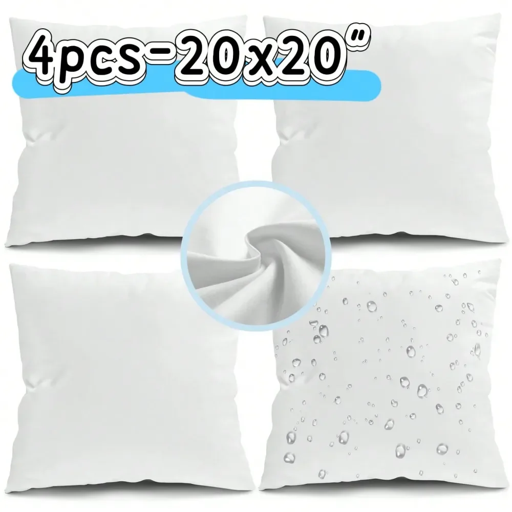 4 Pack Weather Outdoor Pillow Inserts, 20x20 Inch Waterproof Square Pillow Forms, QuickDry Cushion Filler For Patio Furniture,
4 Pack Weather Outdoor Pillow Inserts, 20x20 Inch Waterproof Square Pillow Forms, QuickDry Cushion Filler For Patio Furniture,