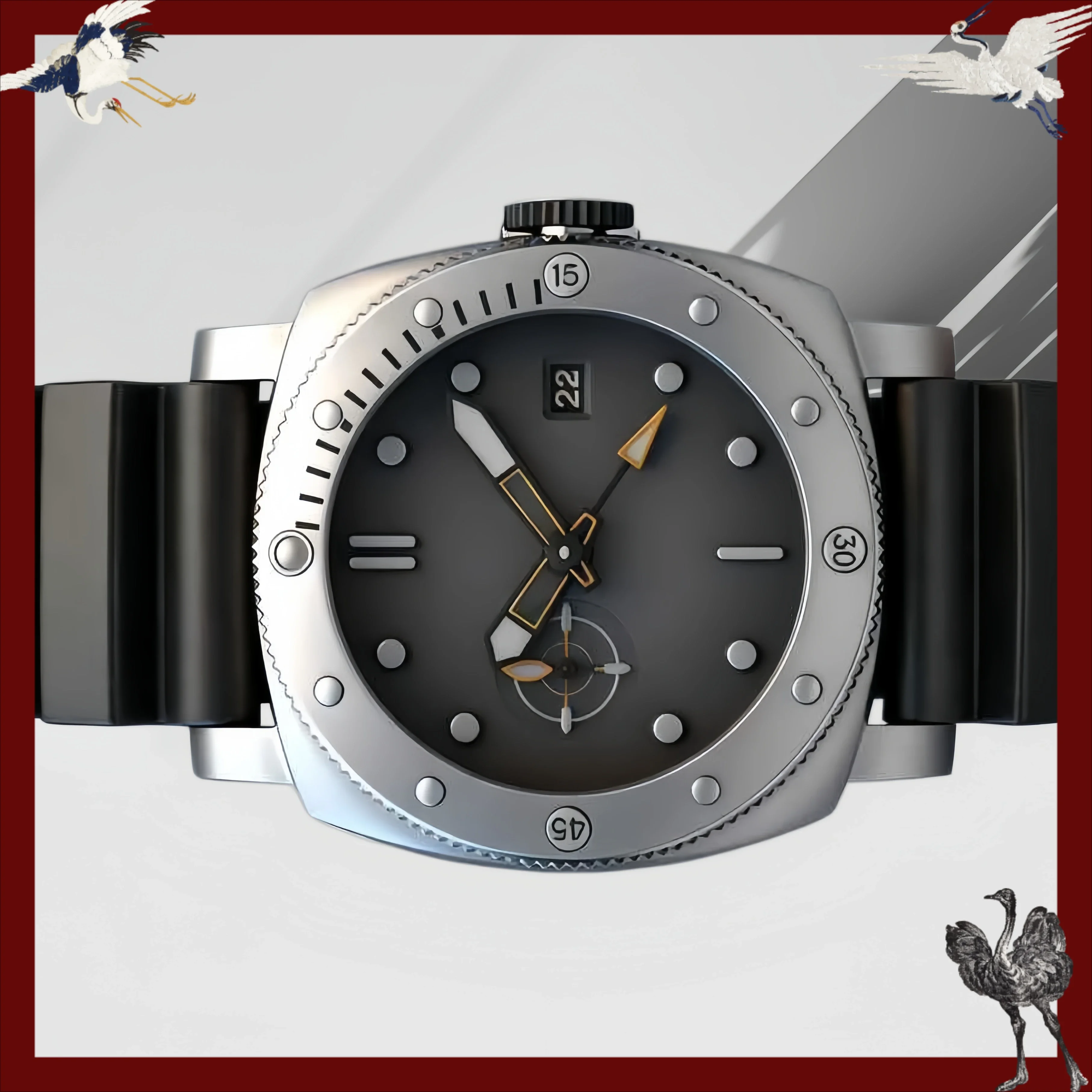 A1212 Store Customized Watches 46mm Men's Watch with 904L Automatic Mechanical Movement
A1212 Store Customized Watches 46mm Men's Watch with 904L Automatic Mechanical Movement