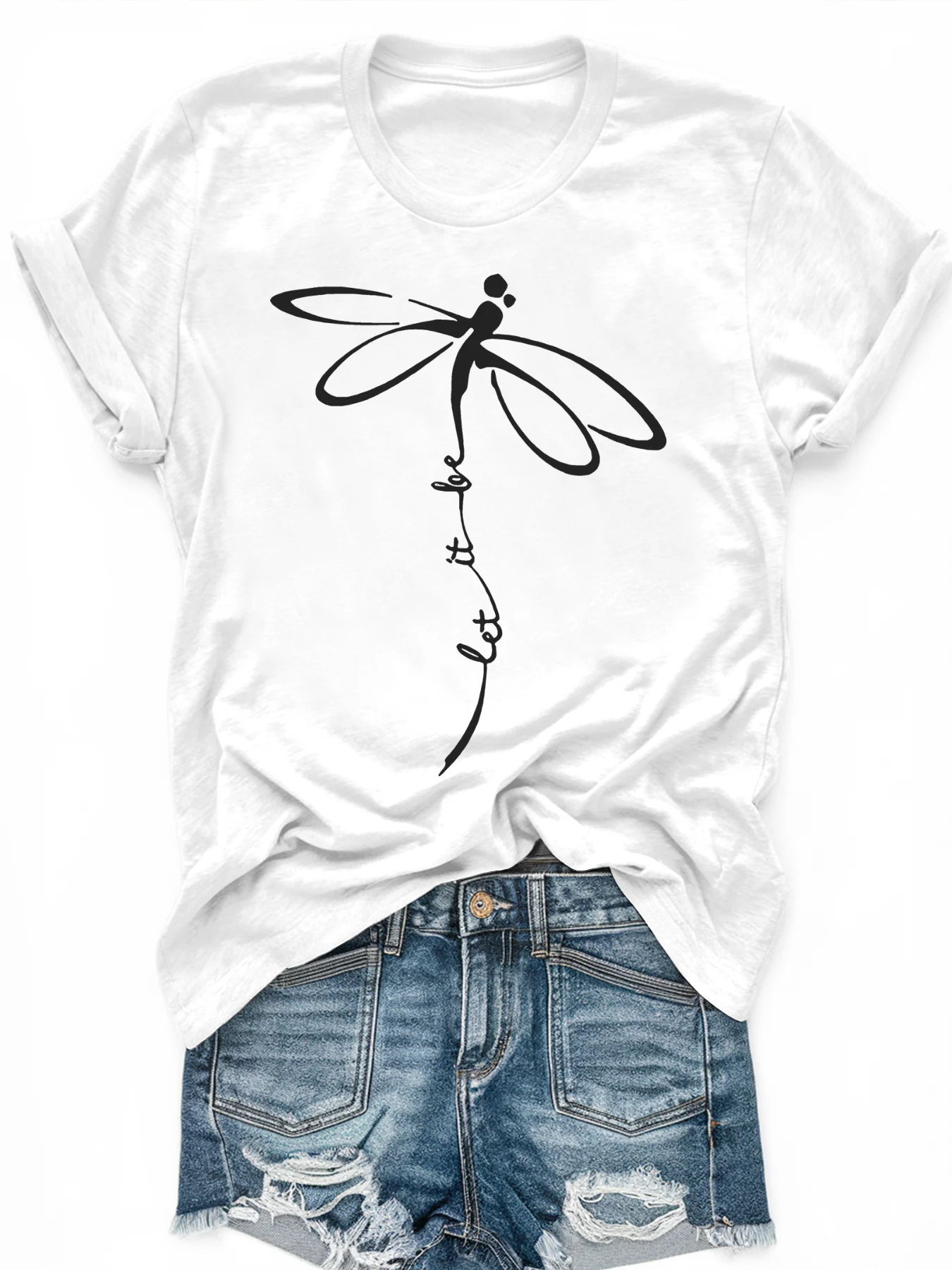 Women's large-size printed short-sleeved T-shirt, loose and casual, soft, comfortable and breathable, outdoor sports
Women's large-size printed short-sleeved T-shirt, loose and casual, soft, comfortable and breathable, outdoor sports