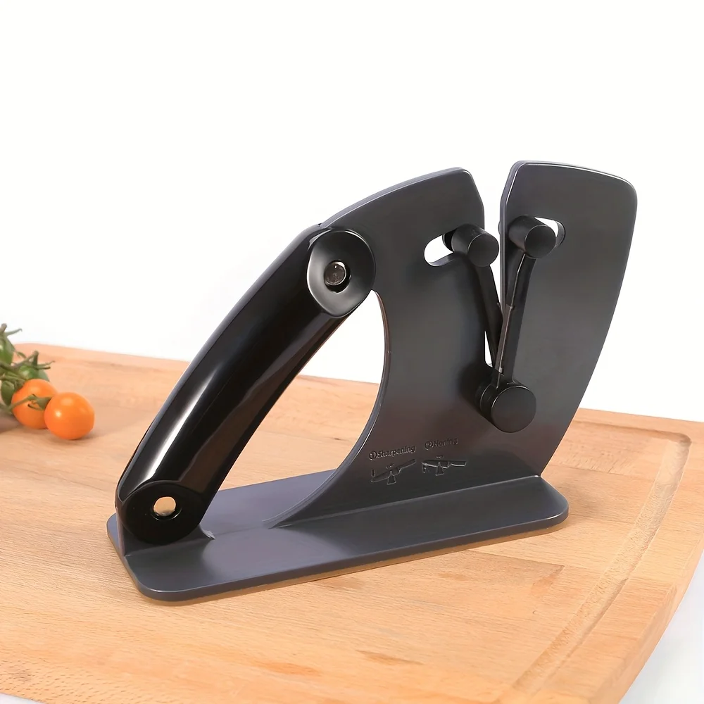 Multifunctional Black Kitchen Knife Sharpener Tungsten Steel Knife Grinder with Automatic Angle Adjustment Portable Kitchen Tool
Multifunctional Black Kitchen Knife Sharpener Tungsten Steel Knife Grinder with Automatic Angle Adjustment Portable Kitchen Tool
