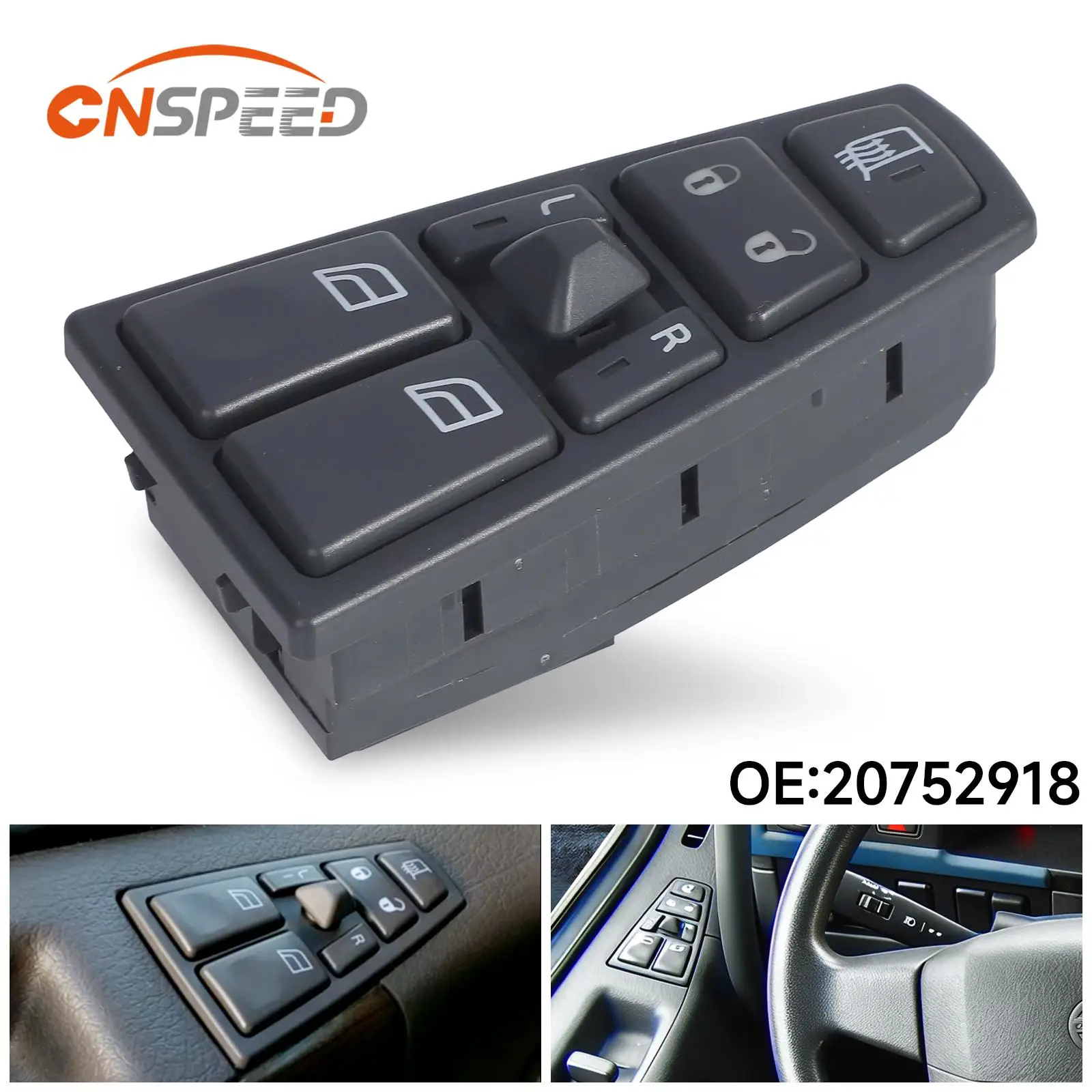 Electric Master Power Window Lifter Control Switch Regulator Button For VOLVO Truck FH12 FM12 FM9 FH FM VNL OE 20752918 20953592
Electric Master Power Window Lifter Control Switch Regulator Button For VOLVO Truck FH12 FM12 FM9 FH FM VNL OE 20752918 20953592