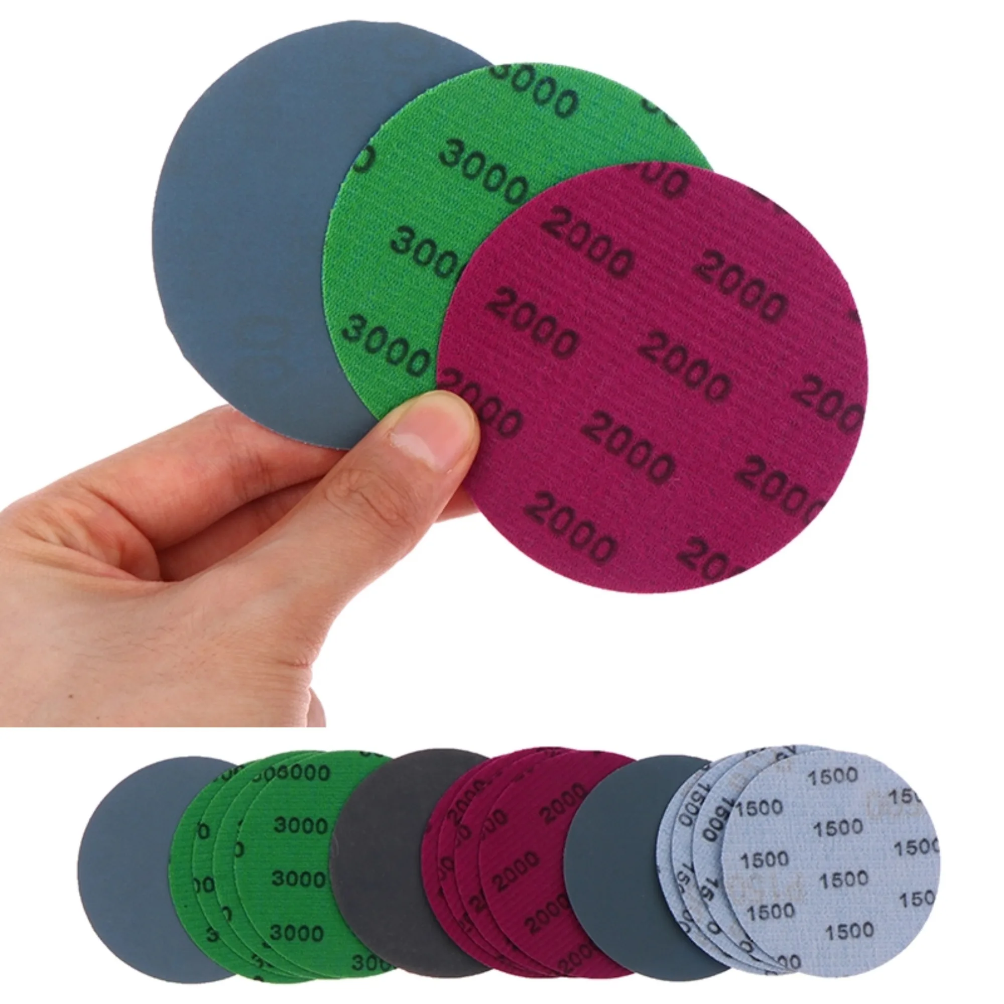 30 шт./упак., 3 дюйма, 75 мм, набор шлифовальной бумаги, зернистость 800-3000, влажные и сухие шлифовальные диски, наждачная бумага с крючком и петлей, абразивные инструменты
30 шт./упак., 3 дюйма, 75 мм, набор шлифовальной бумаги, зернистость 800-3000, влажные и сухие шлифовальные диски, наждачная бумага с крючком и петлей, абразивные инструменты