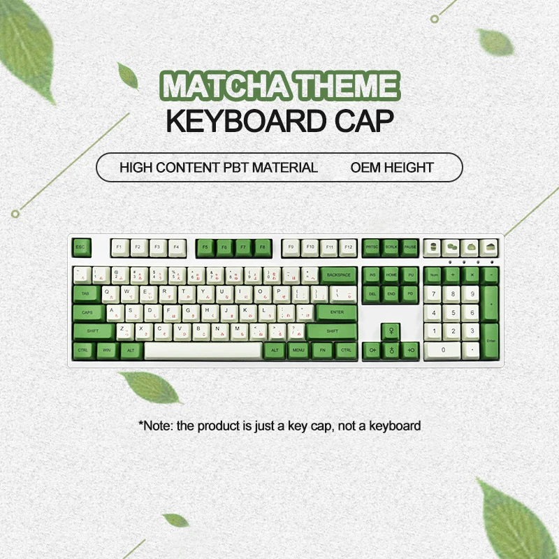 Mechanical Keyboard Keycaps Matcha Green Theme 108 Key PBT Dye Sublimation OEM Height Japanese Suit for 60% 80% 104 108 Keyboard
Mechanical Keyboard Keycaps Matcha Green Theme 108 Key PBT Dye Sublimation OEM Height Japanese Suit for 60% 80% 104 108 Keyboard