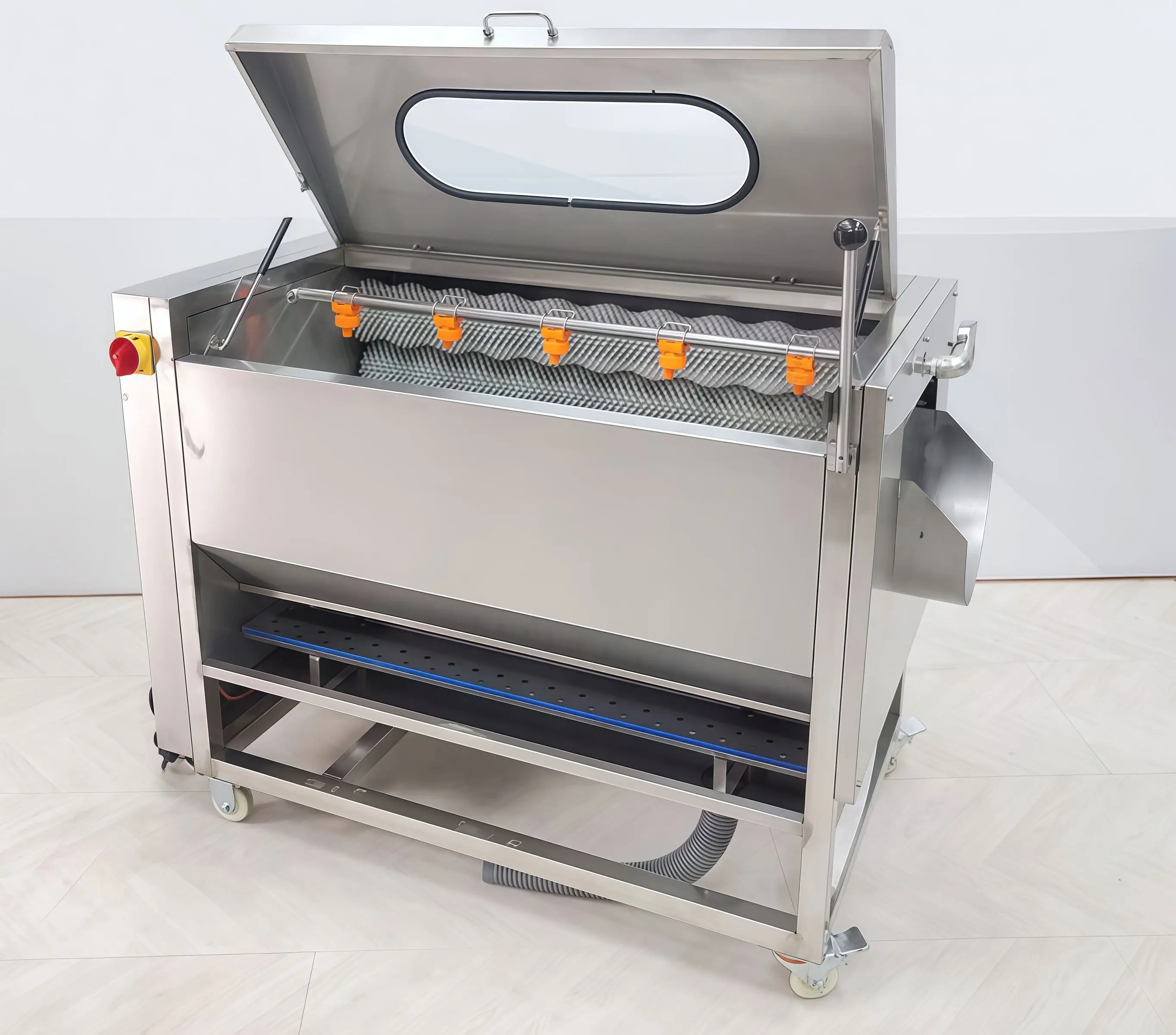 Commercial Rotary Drum Potato Peeler Automatic Electric Washing Peeling Machine for Vegetables Carrot Beetroot
Commercial Rotary Drum Potato Peeler Automatic Electric Washing Peeling Machine for Vegetables Carrot Beetroot