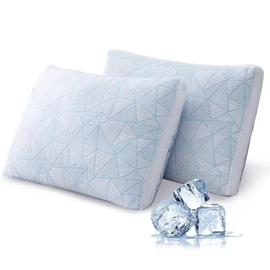 Shredded Memory Foam Cooling Soft Bamboo Viscose Pillows Adjustable Hypoallergenic Hotel Quality Pillows for Stomach, Back or S
Shredded Memory Foam Cooling Soft Bamboo Viscose Pillows Adjustable Hypoallergenic Hotel Quality Pillows for Stomach, Back or S