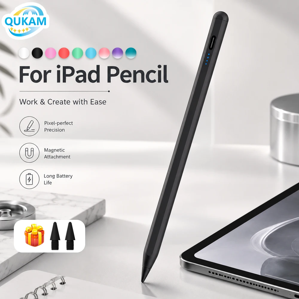 New Stylus Pen For Apple Pencil With Palm Rejection For iPad 10th/11th Gen Pro 11/12.9/13 M4 Air 4/5/6 Mini 6/7 Magnetic Pencil
New Stylus Pen For Apple Pencil With Palm Rejection For iPad 10th/11th Gen Pro 11/12.9/13 M4 Air 4/5/6 Mini 6/7 Magnetic Pencil
