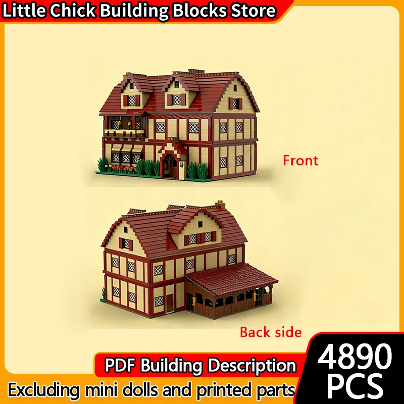 Модель City Street View MOC, строительные кирпичи, средневековые, восстанавливающие, модульная технология, детские праздничные подарки, сборка игрушек, костюм
Модель City Street View MOC, строительные кирпичи, средневековые, восстанавливающие, модульная технология, детские праздничные подарки, сборка игрушек, костюм