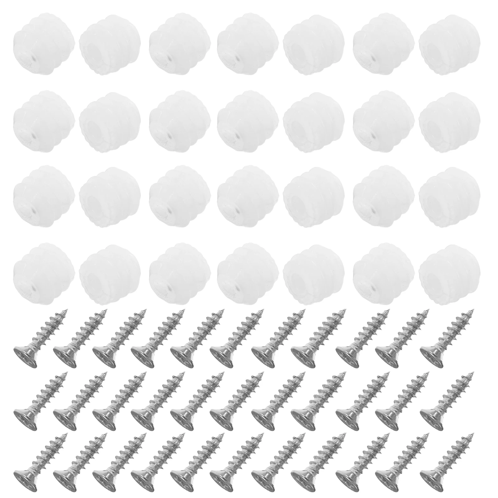 200pcs Embedded Screws Plastic Dowels Inserts Expansion Tube Cabinet Shelving Hardware Self Tapping Screws Durable Easy
200pcs Embedded Screws Plastic Dowels Inserts Expansion Tube Cabinet Shelving Hardware Self Tapping Screws Durable Easy