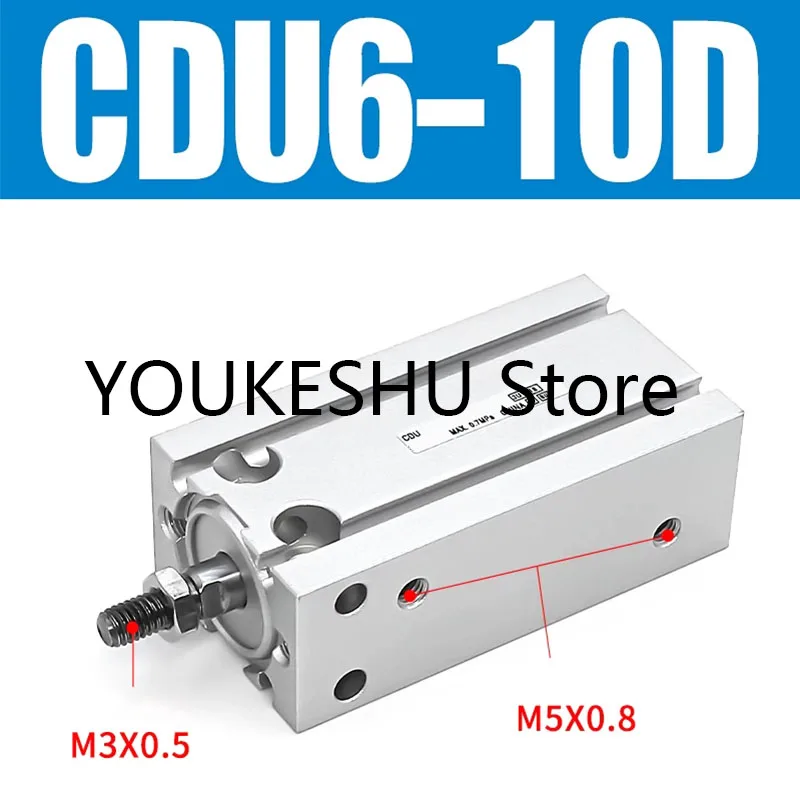 Brand New Original Free-Mount Mini Pneumatic Cylinder CDU6-10D
Brand New Original Free-Mount Mini Pneumatic Cylinder CDU6-10D