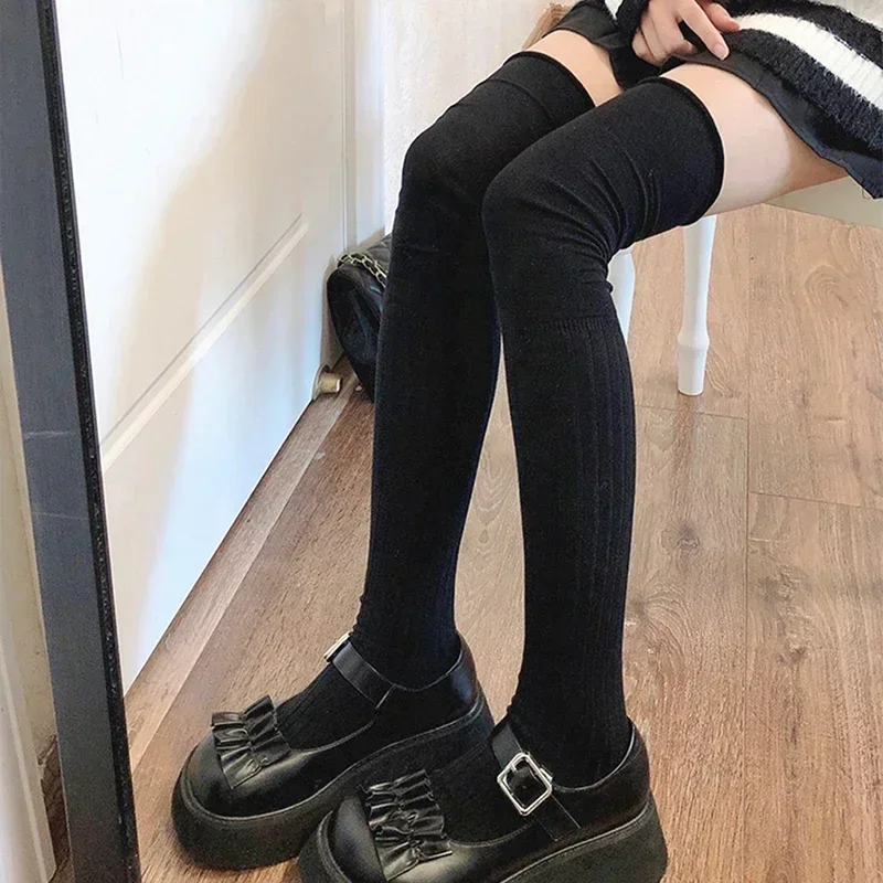 2pairs Women's Knee-length Socks Japan JK Ladies Thigh-length SocksWarm Knitted Boot Socks Leg Warmers Cotton Thigh High Bottoms
2pairs Women's Knee-length Socks Japan JK Ladies Thigh-length SocksWarm Knitted Boot Socks Leg Warmers Cotton Thigh High Bottoms