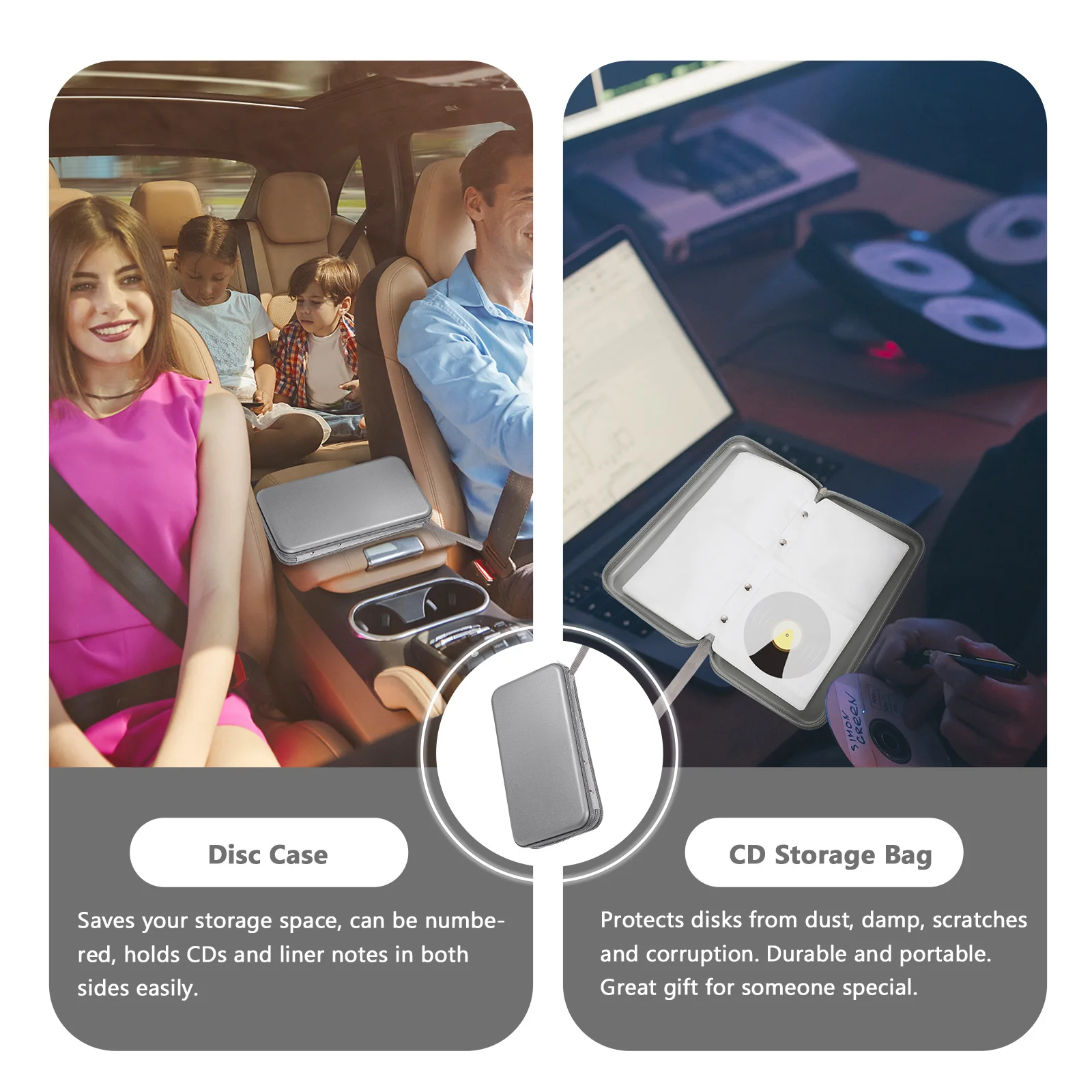 80 Capacity Cd Bag Portable Zipper Case Large Storage Organizer Disc Holder Dvd Protector Sleeve for Car Cds Storage
80 Capacity Cd Bag Portable Zipper Case Large Storage Organizer Disc Holder Dvd Protector Sleeve for Car Cds Storage