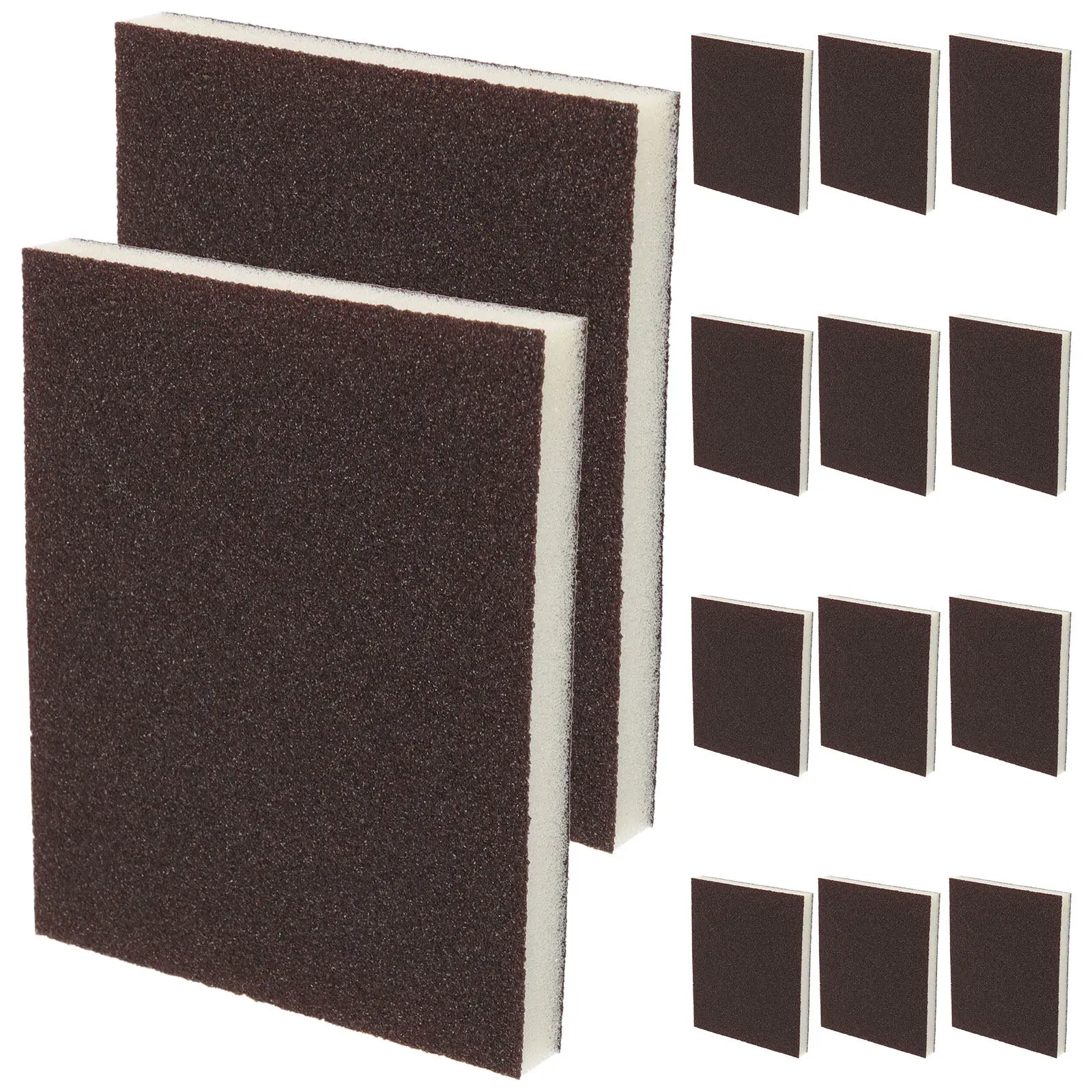 15Pcs Premium Sponge Sanding Blocks Double Sided Uniform Sandpaper Sheets for Woodworking Furniture Sanding Pads
15Pcs Premium Sponge Sanding Blocks Double Sided Uniform Sandpaper Sheets for Woodworking Furniture Sanding Pads